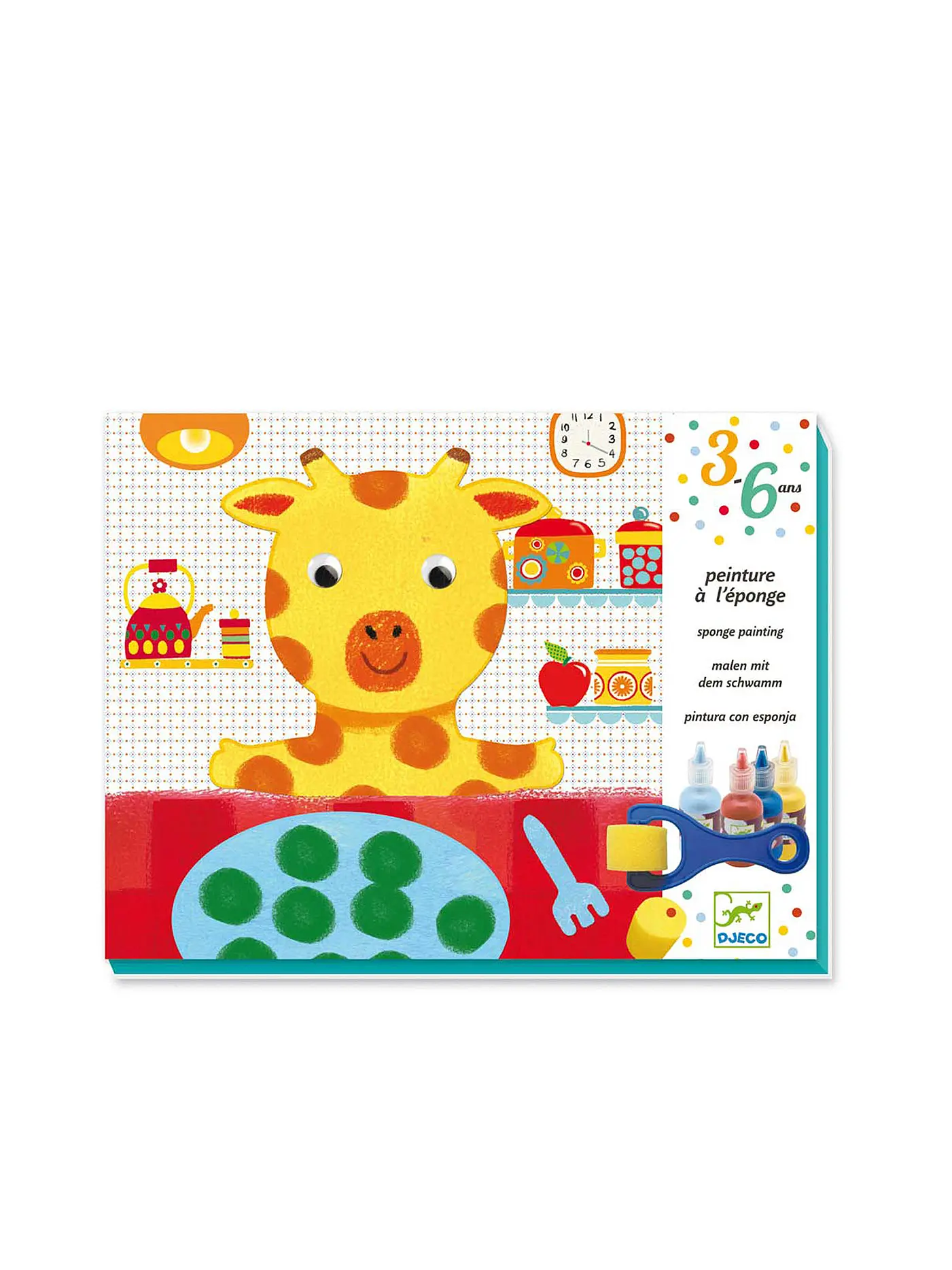 DJECO | Malset - Sponge Painting - Cudly Toy Adventures | 